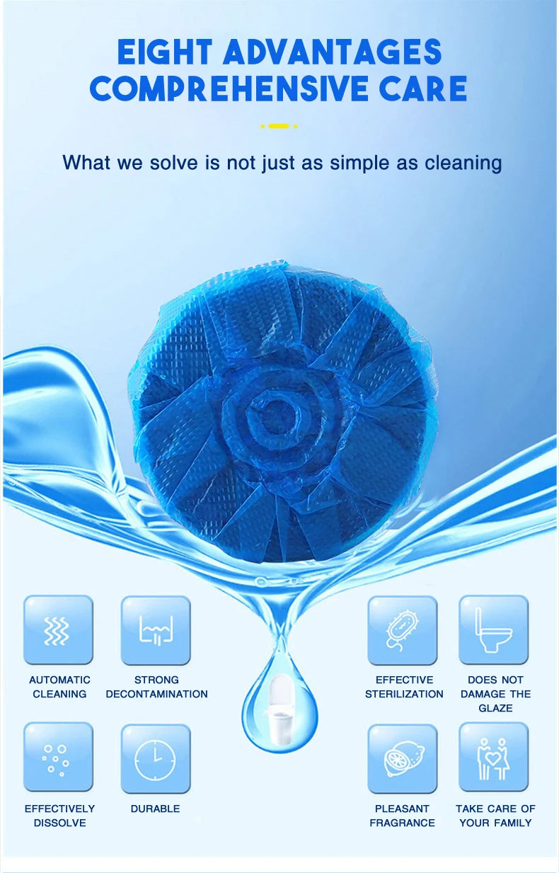 Automatic Toilet Bowl Cleaner & Freshener (10 Pcs)
