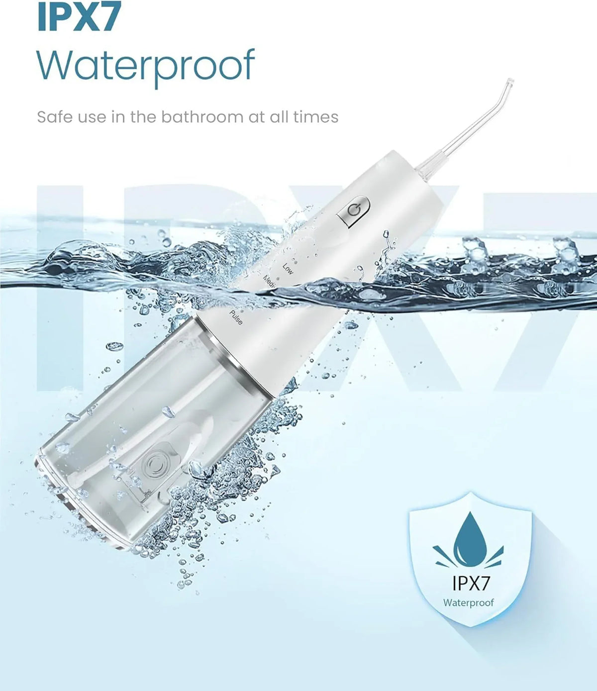 Rechargeable Water Irrigator Dental Flosser