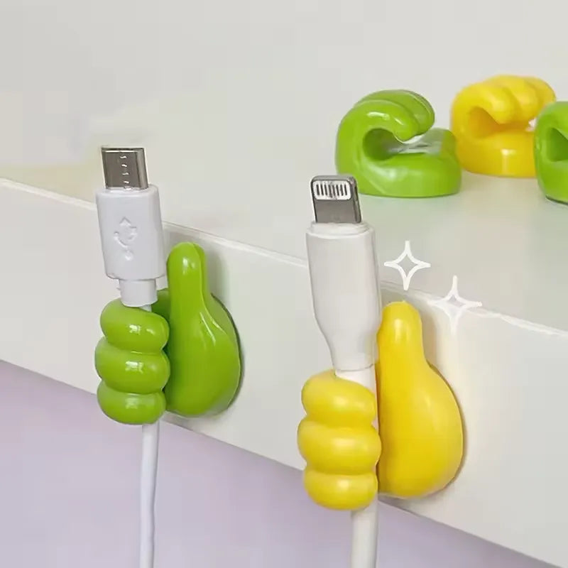 Hand Thumb Shaped Cable Cord Holder