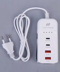 60W 4 Ports USB C Type Fast Charging Adapter