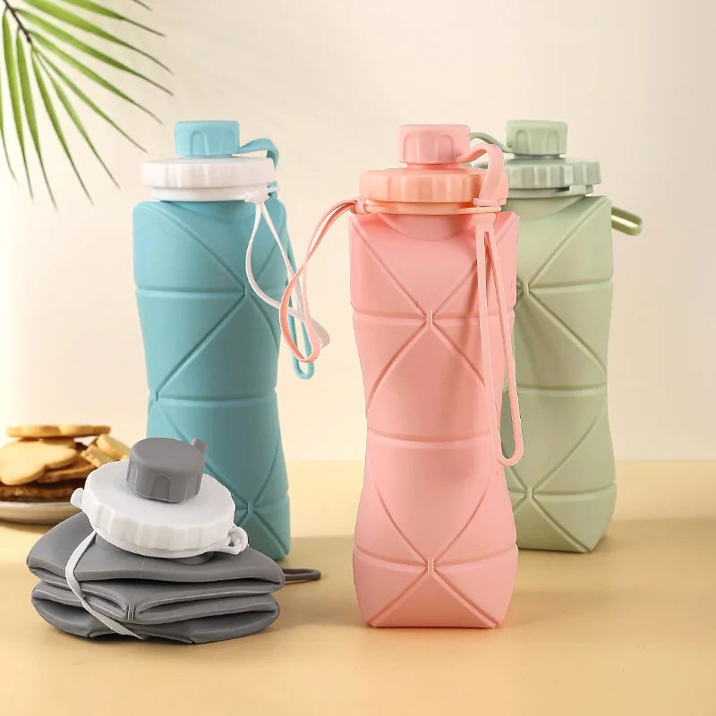 Silicone Folding Travel Water Bottle
