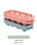 3D Round 26 Cells Ice Ball Tray With Lid