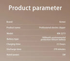 Kemei Professional Smart Display Rechargeable Trimmer