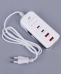 60W 4 Ports USB C Type Fast Charging Adapter