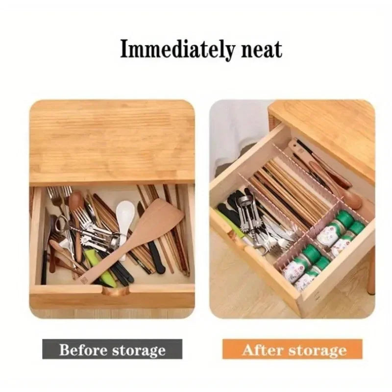 Adjustable Drawer Space Divider (6 Pcs)