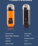 Rechargeable Electric Travel Nose Hair Trimmer