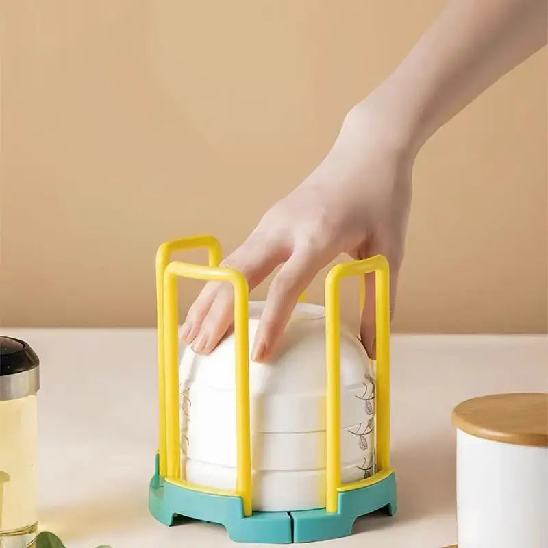 Home Kitchen Adjustable Dish Bowl Holder