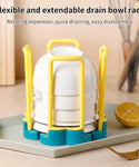 Home Kitchen Adjustable Dish Bowl Holder