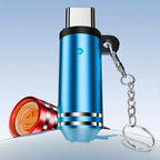 Mini Type-C Windproof Lighter With Key Ring