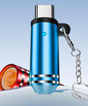 Mini Type-C Windproof Lighter With Key Ring