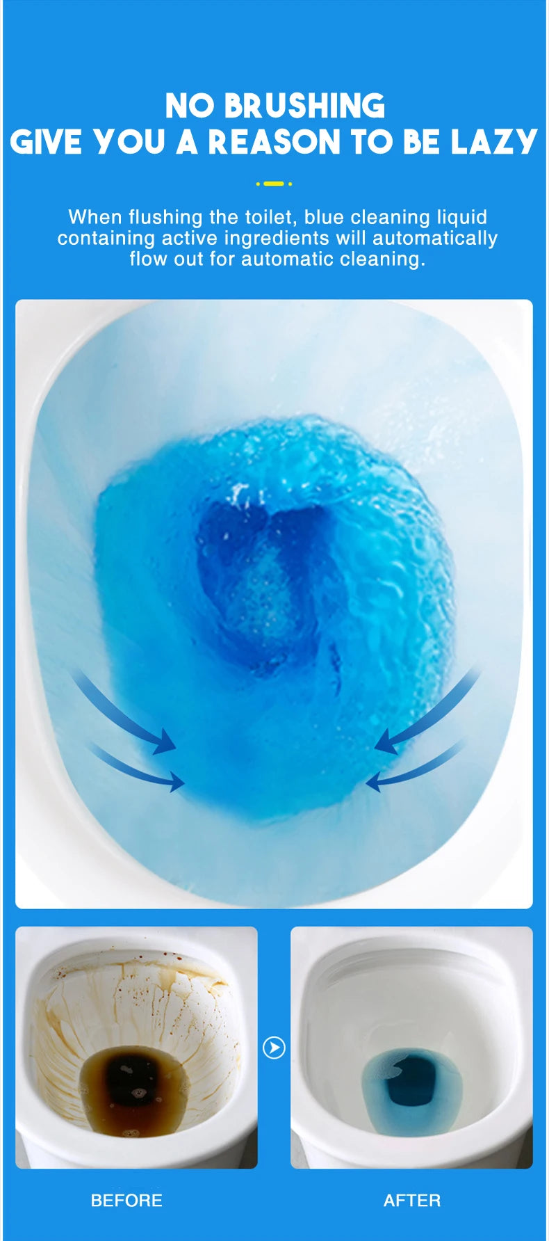 Automatic Toilet Bowl Cleaner & Freshener (10 Pcs)