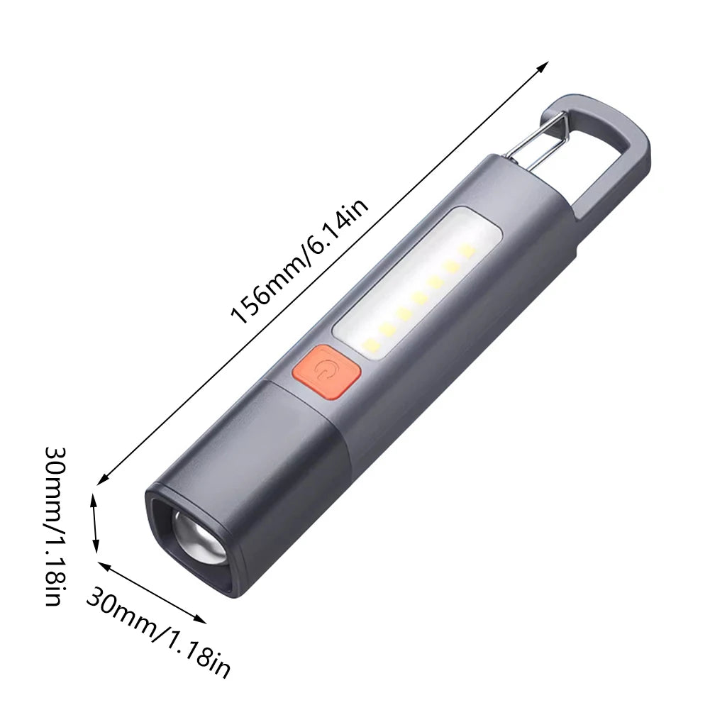 Rechargeable Waterproof Zoomable LED Torch