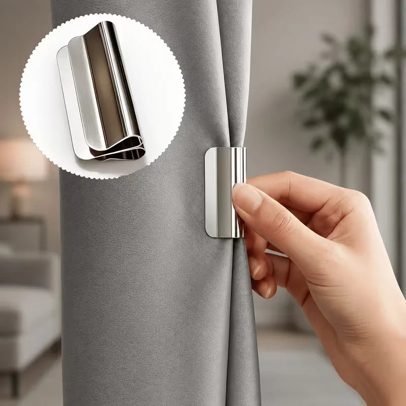 Strong Adjustable Magnetic Curtain Clip Set