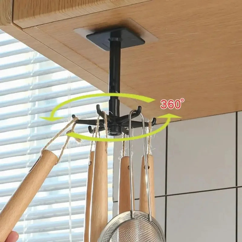 360° Rotatable Multi-Purpose Adhesive Hook (2 Pcs)