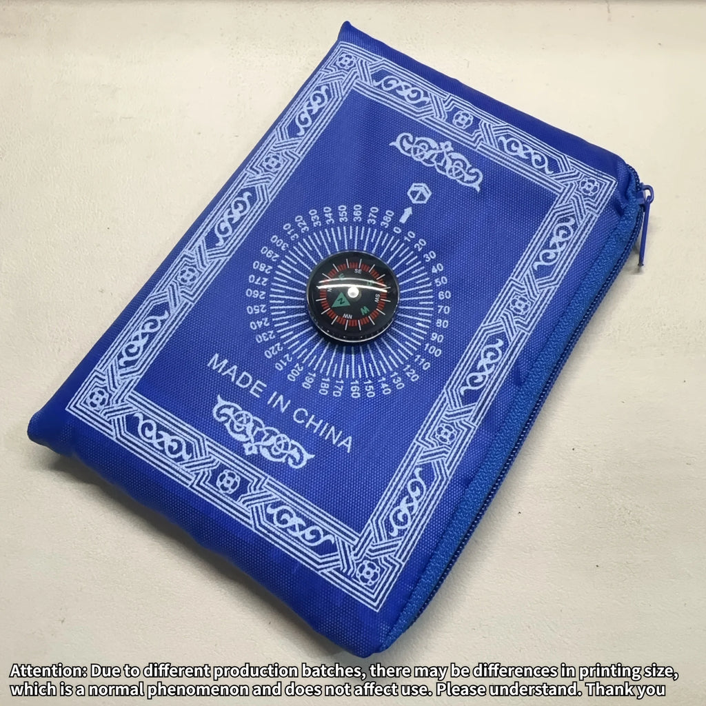 Portable Travel Prayer Mat With Compass