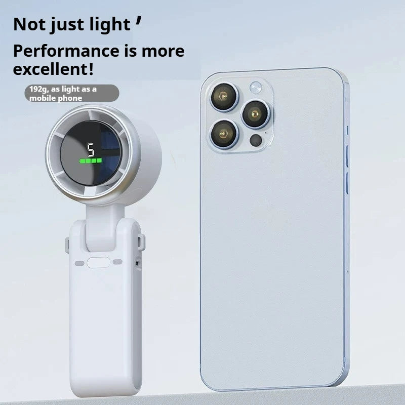 5-Speed Foldable Handheld Turbo Fan