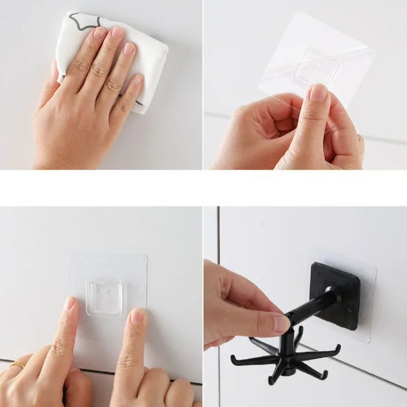 360° Rotatable Multi-Purpose Adhesive Hook (2 Pcs)