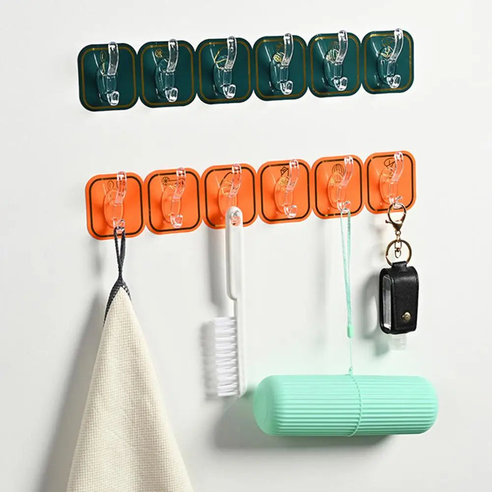 6 Layers Shelf Adhesive Wall Hook
