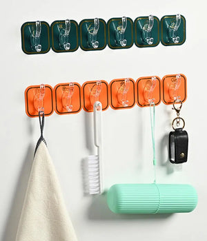 6 Layers Shelf Adhesive Wall Hook