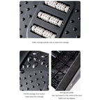 Ergonomic Footrest Stool With Massage Rollers