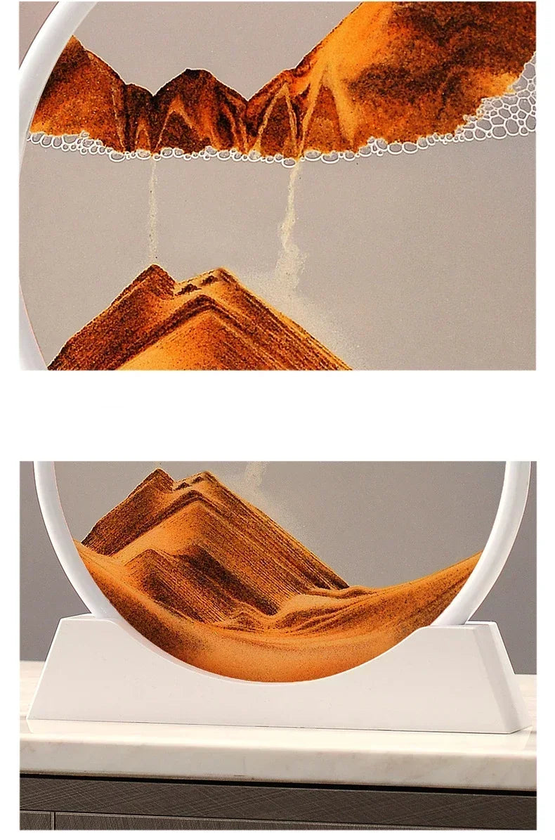 3D Dynamic Sandscape Hourglass Art Frame