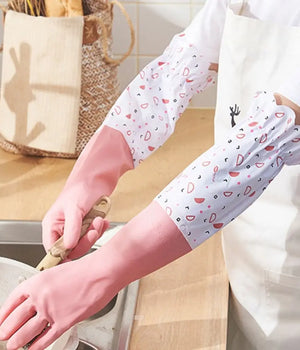 Waterproof Long Sleeve Dish Washing Gloves