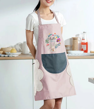 Kitchen Oil-Proof Hand Wiping Apron
