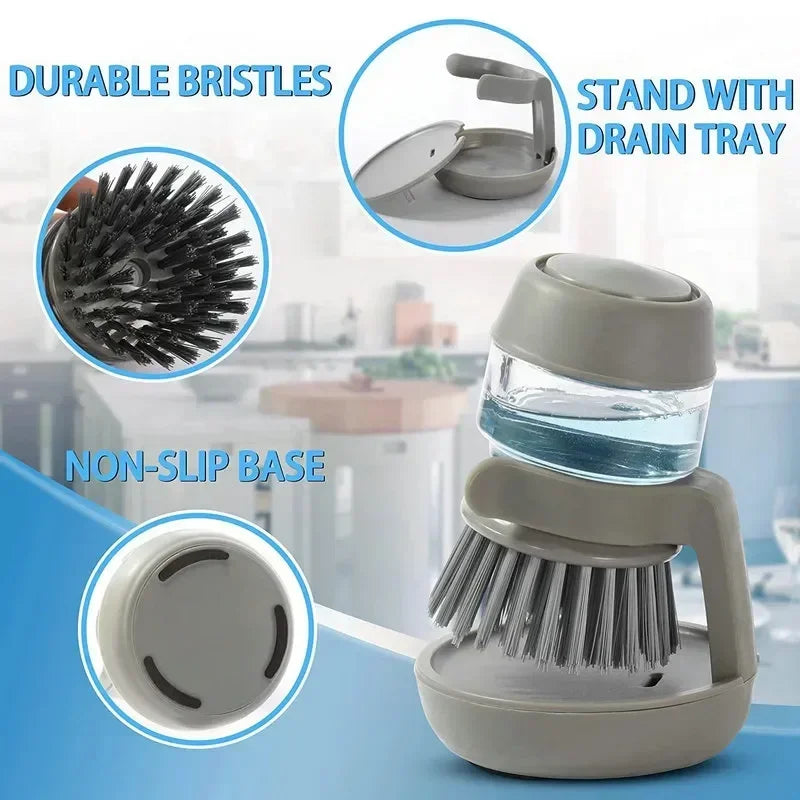 Multi Use Soap Dispensing Brush With Tary