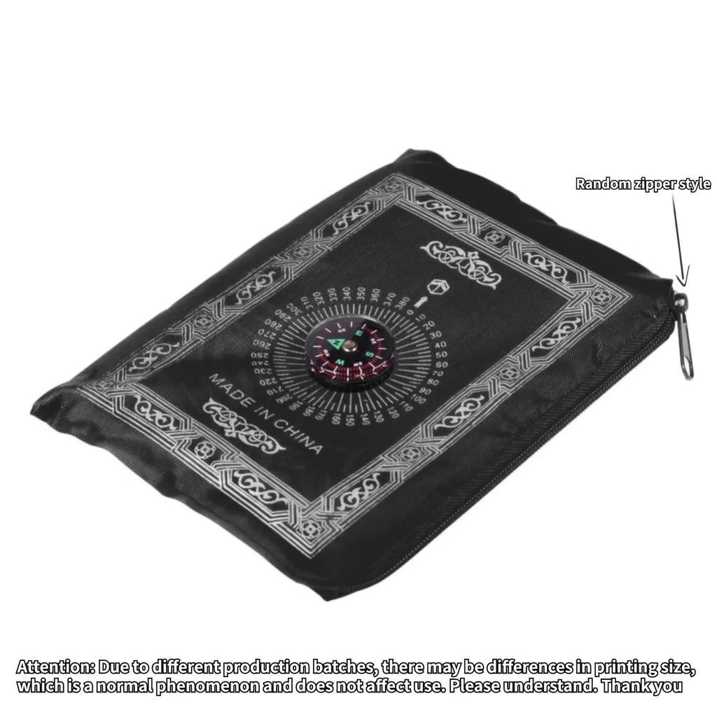 Portable Travel Prayer Mat With Compass