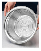 3-in-1 Stainless Steel Vegetable Slicer Drain Basket