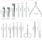 16 Pcs Portable Nail Clipper Manicure Set