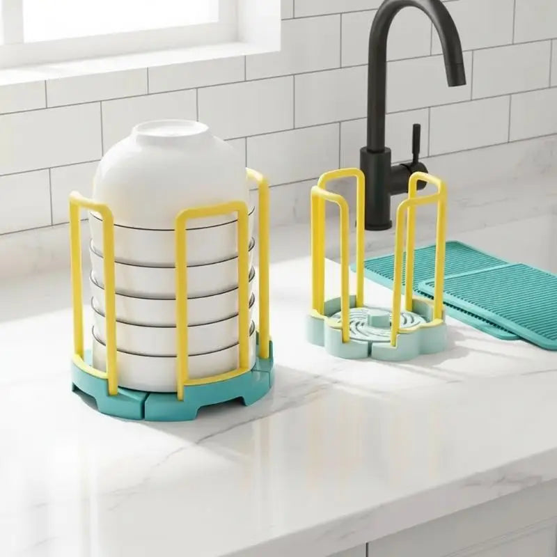 Home Kitchen Adjustable Dish Bowl Holder