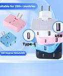 USB Type C Rotatable Slim Socket Adapter