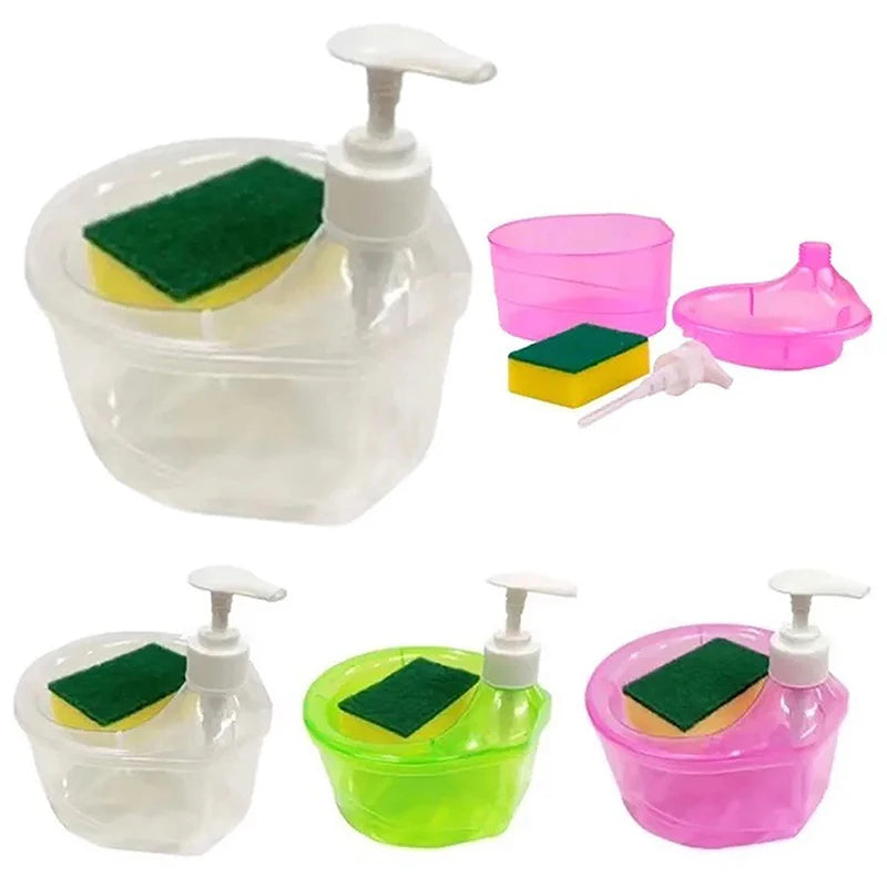 2-in-1 Dish Washing Soap Dispenser