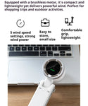 5-Speed Foldable Handheld Turbo Fan