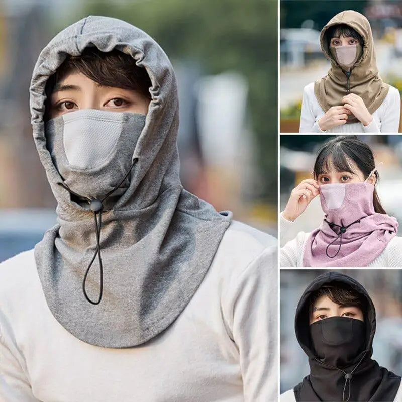 Winter Hooded Mask With Neck Warmer