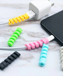 Spiral Silicone Cable Wire Protector (4 Pcs)