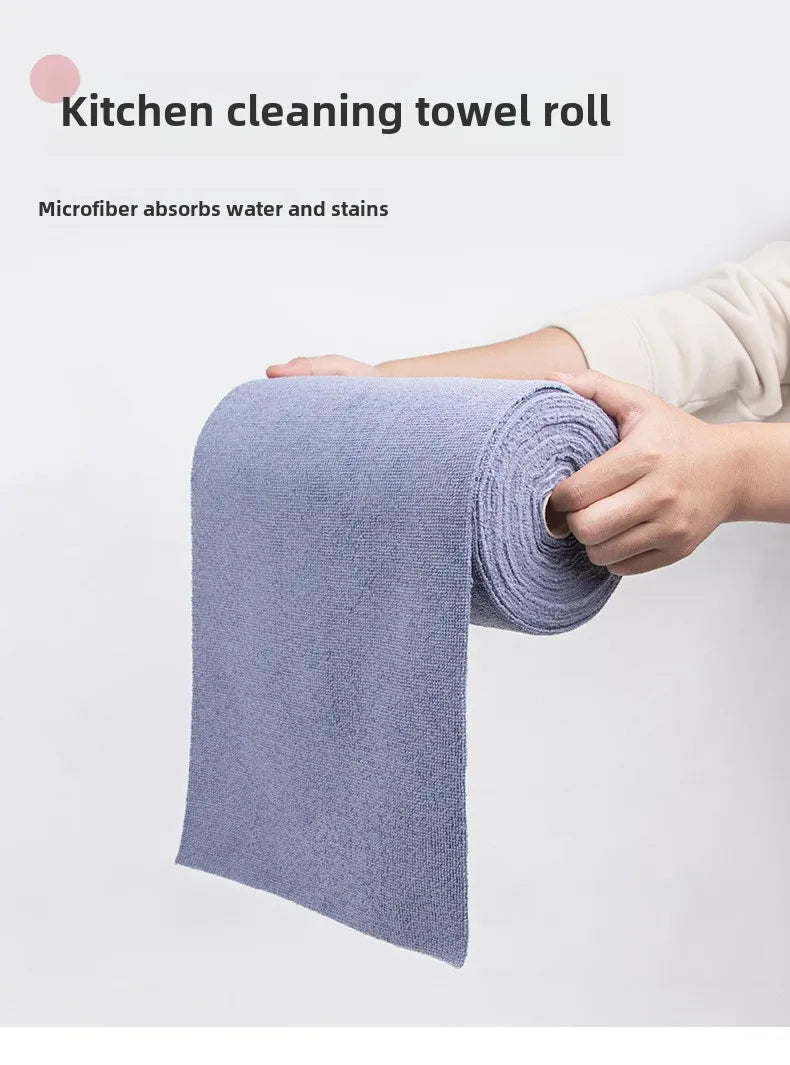Microfiber Reusable Cleaning Towel Roll