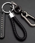 Smart Leather Rope Key Ring With Phone Number