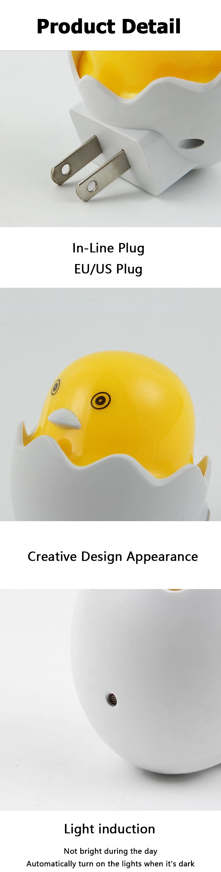 Cute Duck Night Sensor Lamp