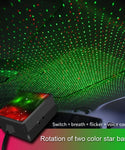 Auto Rotation Colorful Car Interior Galaxy Light