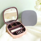 Mini Portable Jewellery Box With Mirror