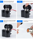 Motorcycle USB Waterproof Charger With Lighter
