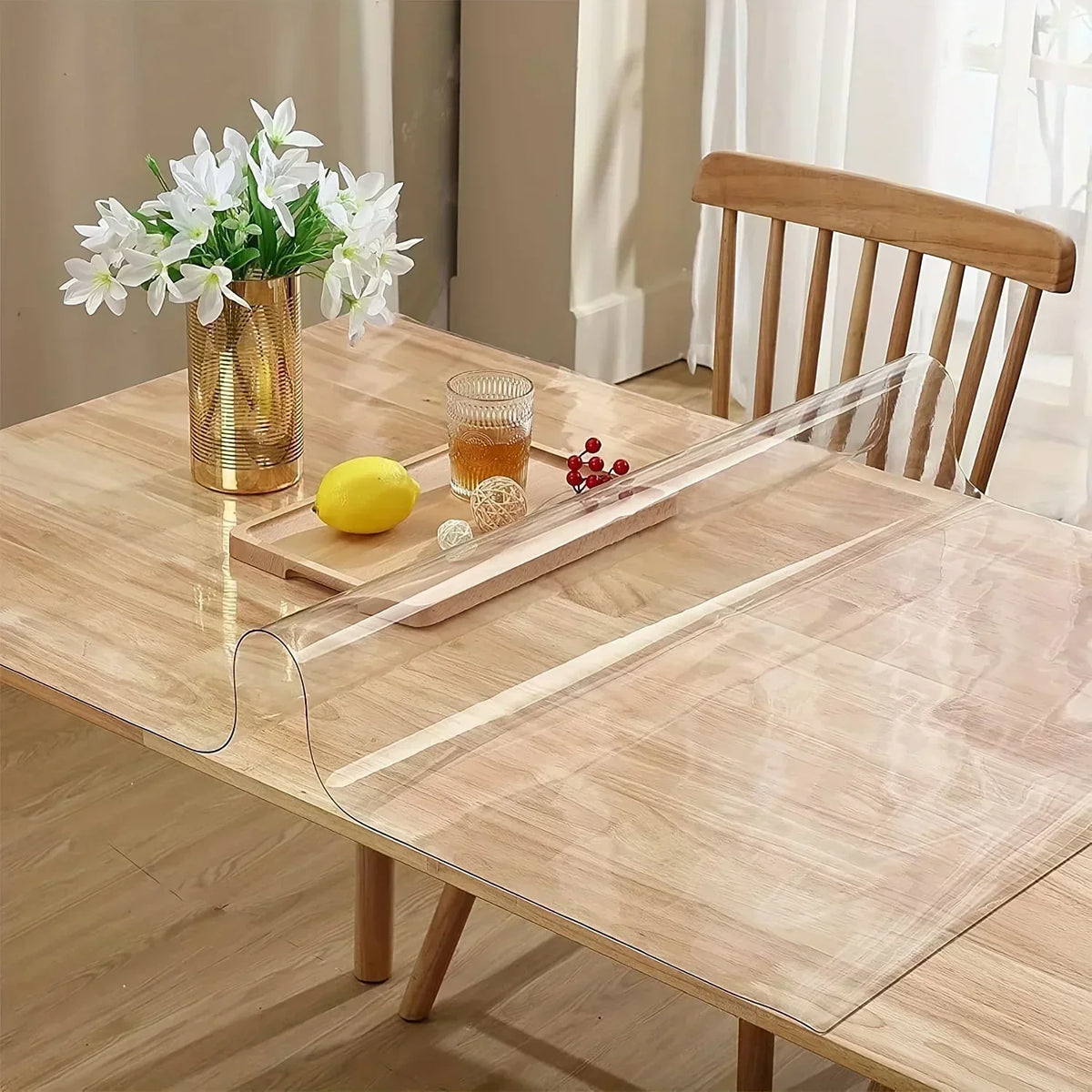 Water-Oil-Proof Transparent Table Mat Cover