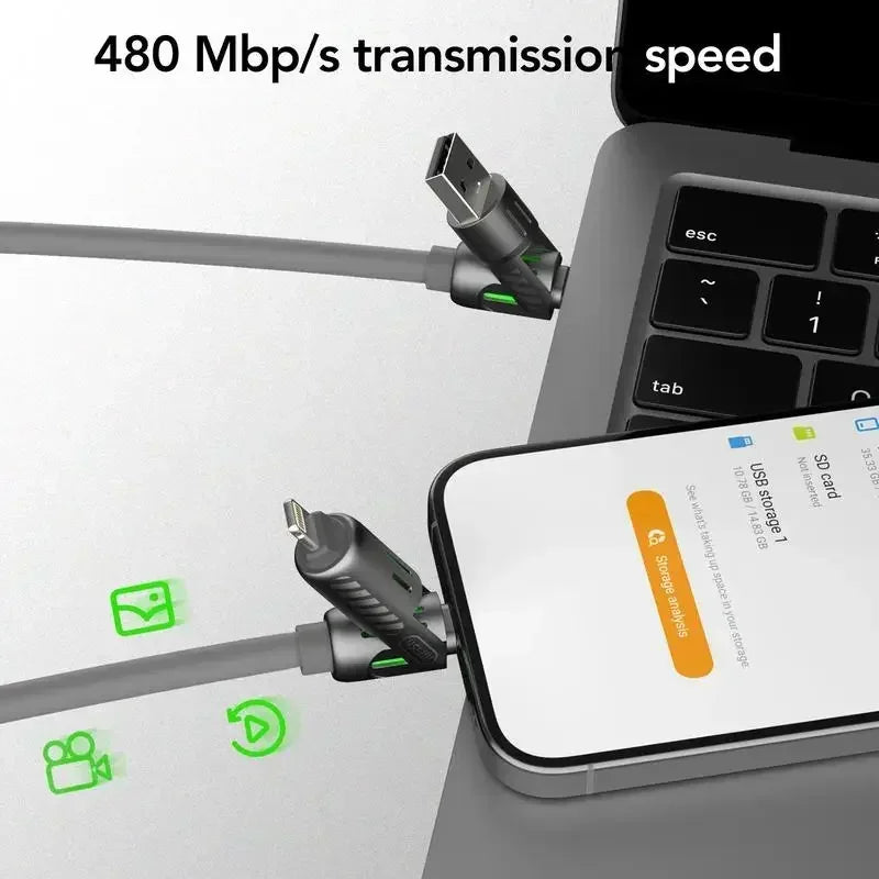 4-in-1 PD USB 240W Fast Charging Cable