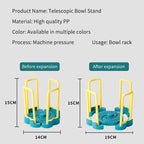 Home Kitchen Adjustable Dish Bowl Holder