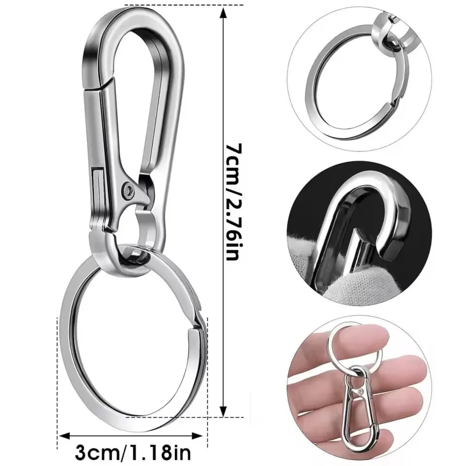 Smart Leather Rope Key Ring With Phone Number