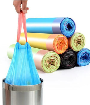 High Quality Kitchen Garbage Bags With Handle (5 Rolls)