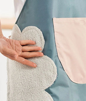 Kitchen Oil-Proof Hand Wiping Apron