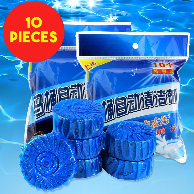 Automatic Toilet Bowl Cleaner & Freshener (10 Pcs)